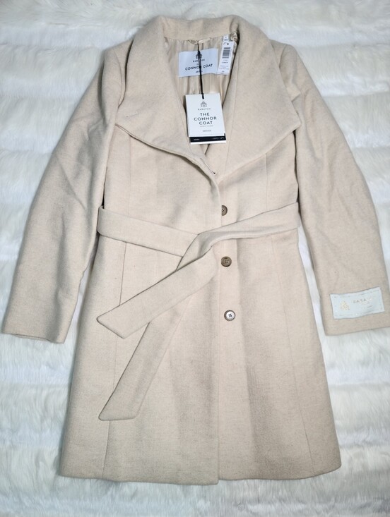 Aritzia Jackets & Blazers - Aritzia The Connor Mid Coat Soft Wool Cashmere Cream Beige Women Small NEW